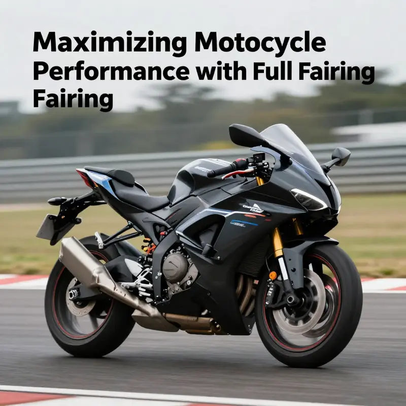 The aerodynamic design of this motorcycle full fairing improves speed and stability, crucial for performance riding.