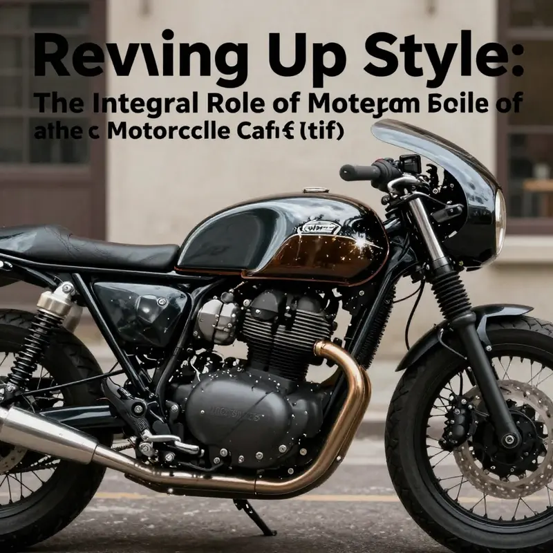 The elegant design of a motorcycle cafe racer fairing highlights its retro charm and minimalist style.