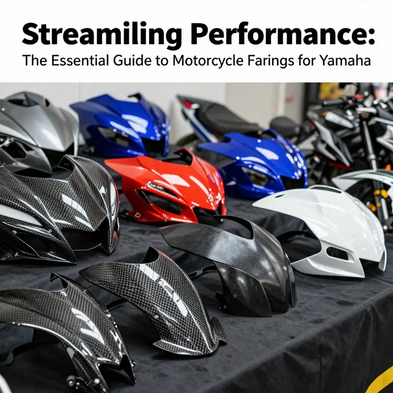 Different types of motorcycle fairings for Yamaha models demonstrating their unique styles and functionalities.