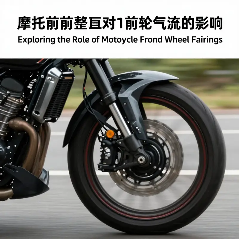 Illustration depicting how the front fender integrates with the front fairing for enhanced aerodynamics.