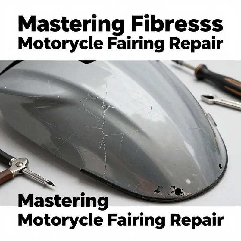 Evaluating damage is the first crucial step in repairing fiberglass motorcycle fairings.