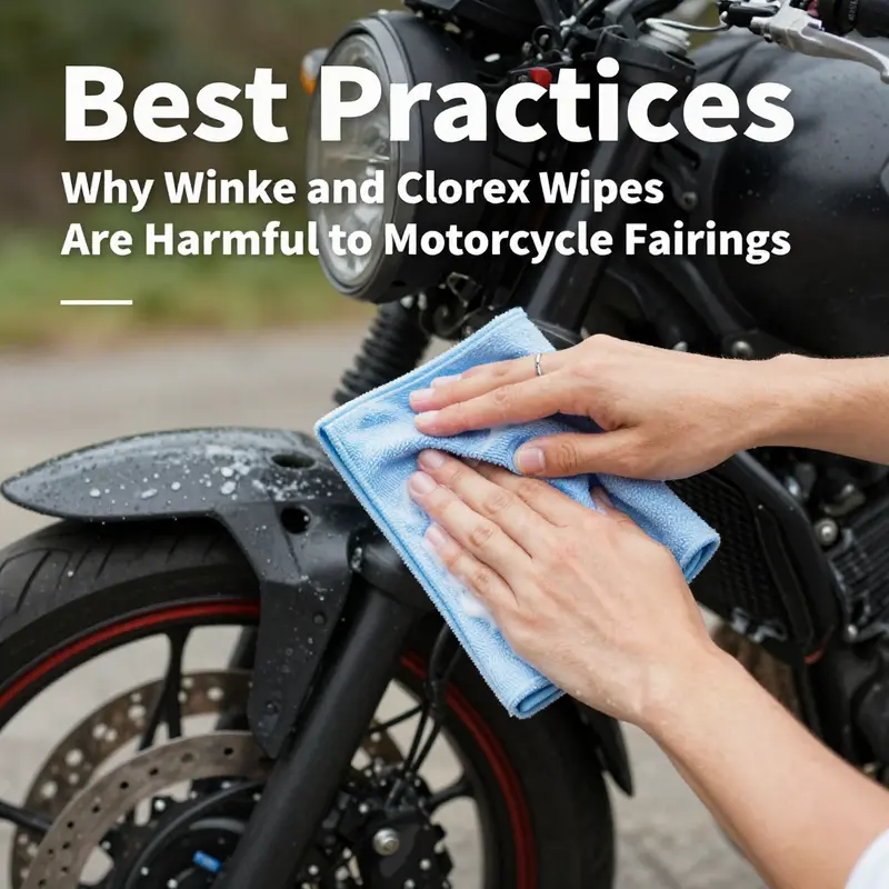 The vulnerable surface of motorcycle fairings when exposed to potentially harmful cleaning agents like Windex.