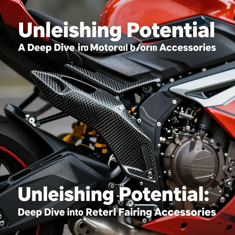 Stylish carbon fiber side air deflectors enhance aesthetics and performance.