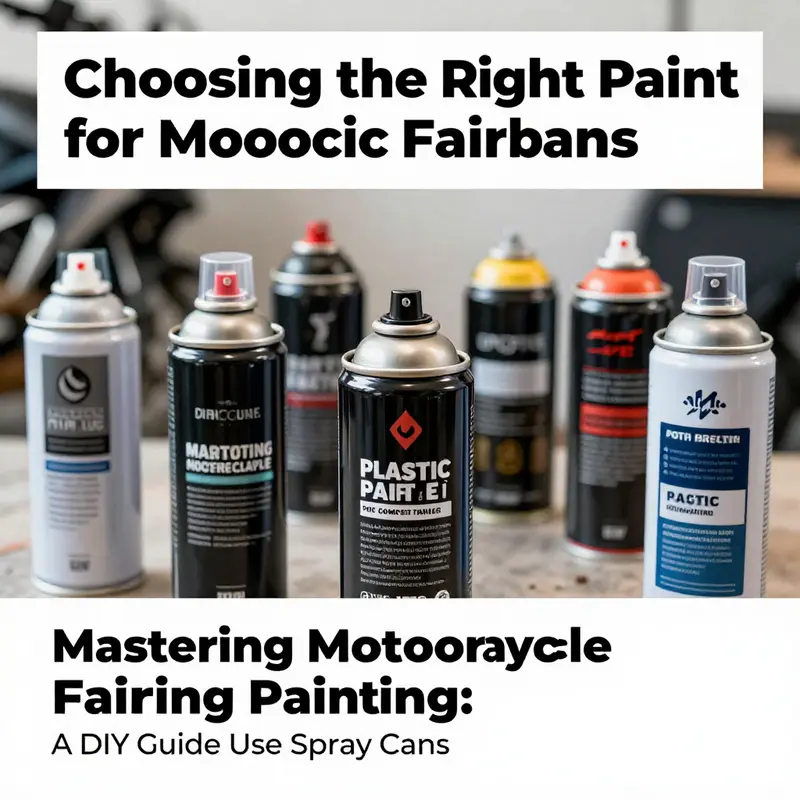 Essential tools and supplies to prepare motorcycle fairings for painting.