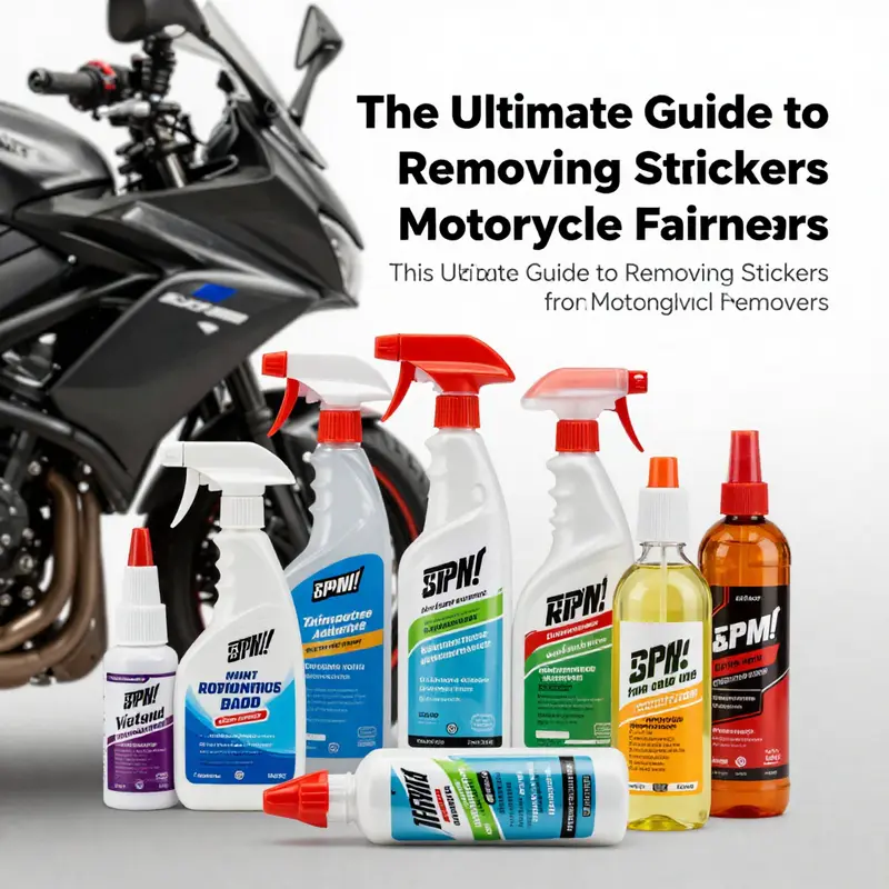 Using heat to safely soften the adhesive and remove stickers from a motorcycle fairing.