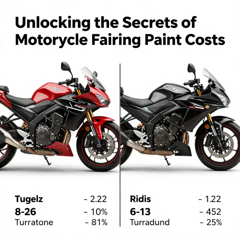 Cost breakdown of various motorcycle fairing paint options.
