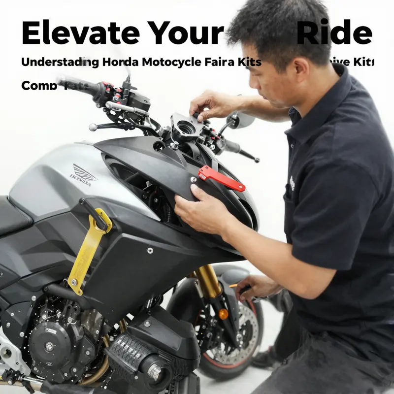 Various styles of Honda fairing kits designed for different riding needs.