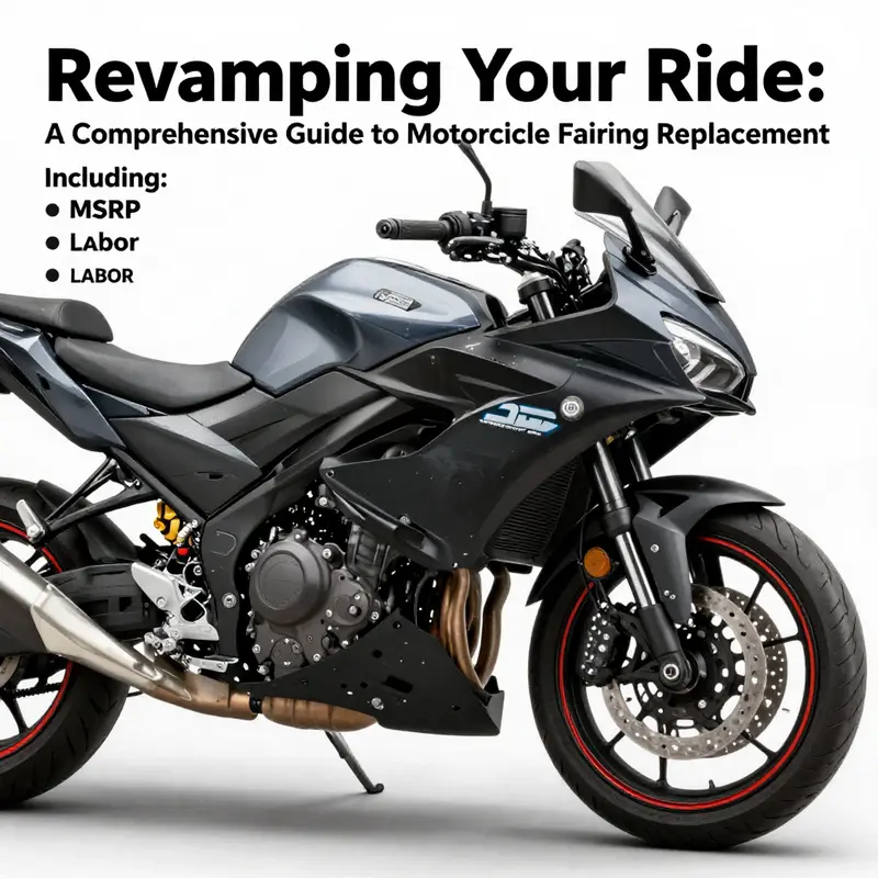 Visual comparison of various motorcycle fairing types, illustrating their coverage and application.