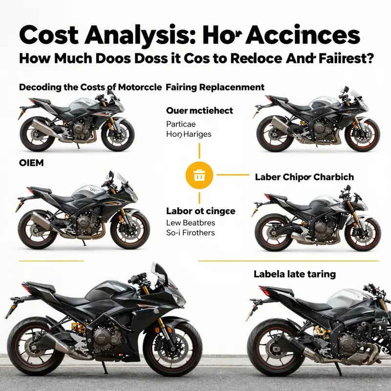A comprehensive breakdown of motorcycle fairing replacement costs.