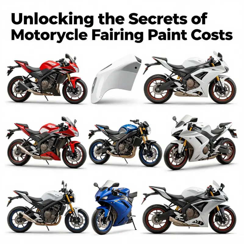 Cost breakdown of various motorcycle fairing paint options.