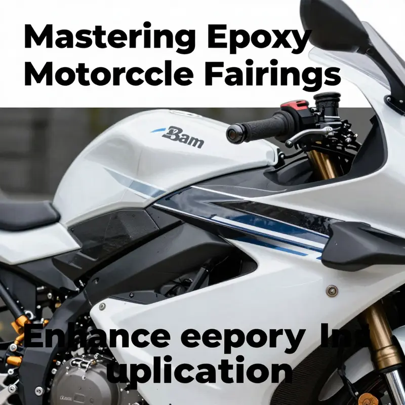 Motorcycle with modern fairings highlighting the benefits of epoxy resin applications.