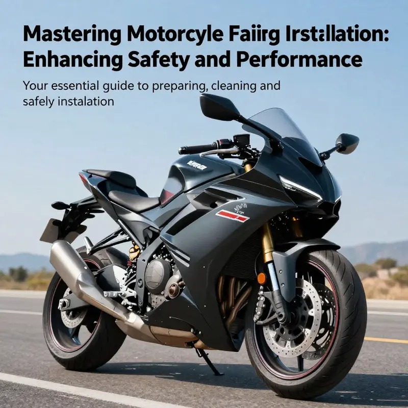 Motorcycle riding on the road with new fairings installed.