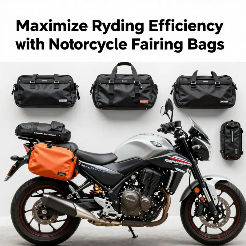 Diverse types of motorcycle fairing bags designed for various needs.