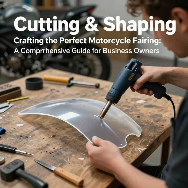 Initial design phase for crafting a motorcycle fairing.