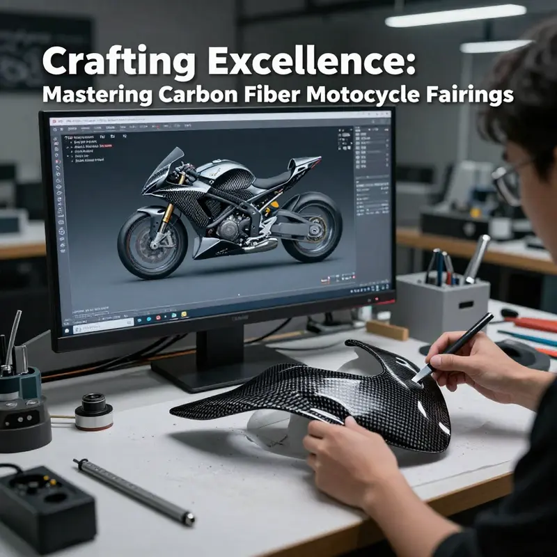 Advanced CAD software and mold preparation are essential for precise carbon fiber fairing design.