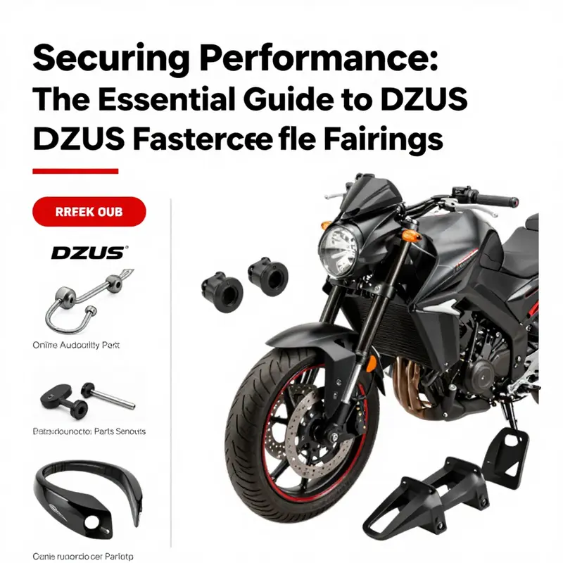 A motorcycle fairing equipped with efficient DZUS fasteners, illustrating their beneficial design and functionality.
