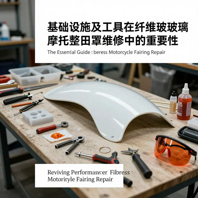 Comparison between fiberglass and plastic motorcycle fairings, showcasing weight and durability advantages.