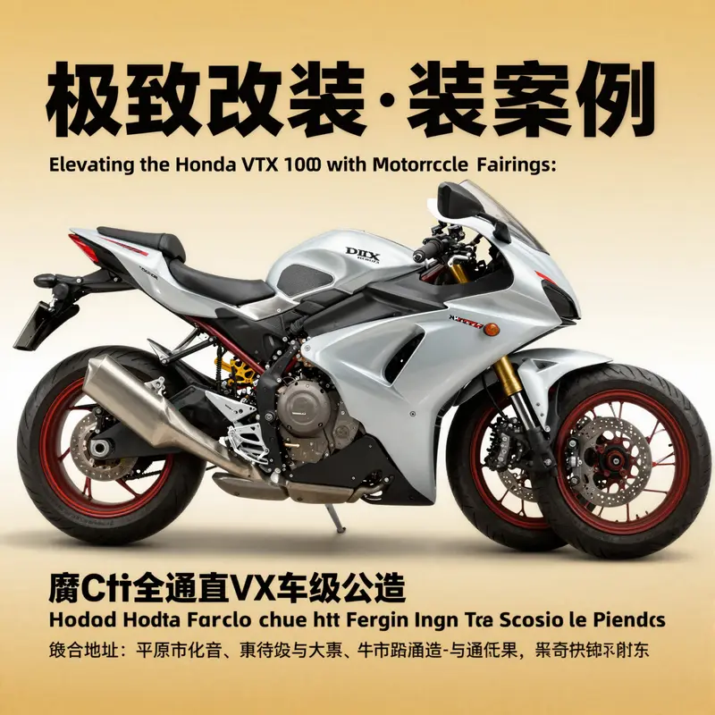 Classic factory-style fairings complementing the iconic design of the Honda VTX 1800.