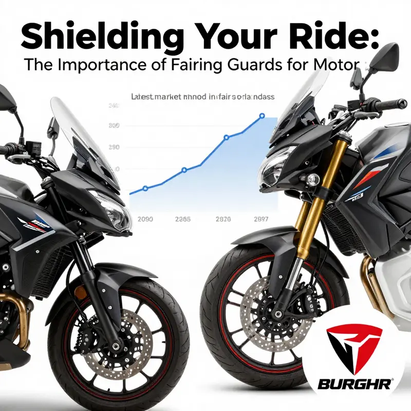 A motorcycle fairing guard effectively protects the bodywork from impacts and road debris.