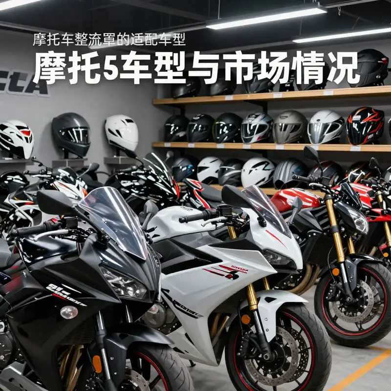 Various types of motorcycle fairing covers displaying their aerodynamic design and protective features.