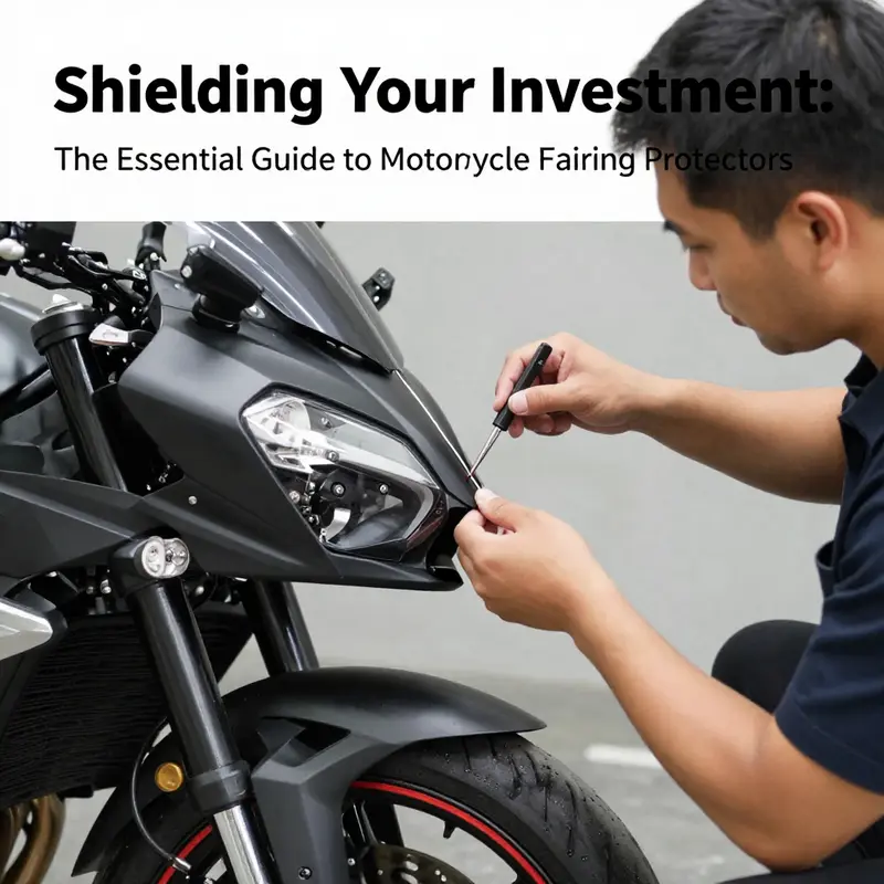 An examination of various materials used in motorcycle fairing protectors.