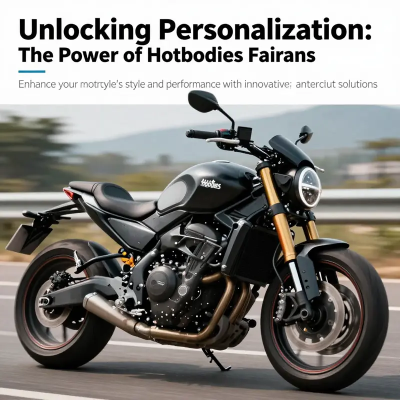 A custom bike with Hotbodies motorcycle fairings, illustrating style and performance on the road.