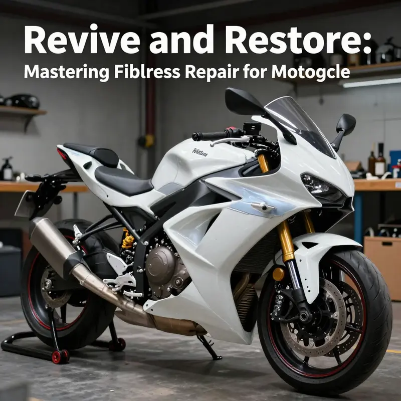 A beautifully restored motorcycle featuring flawless fiberglass fairings, representing successful repair and maintenance practices.