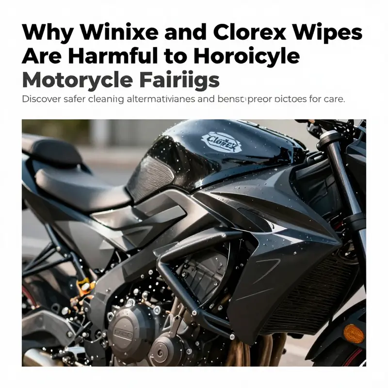 Photo of a shiny motorcycle in sunlight, representing the successful results of safe cleaning and maintenance.