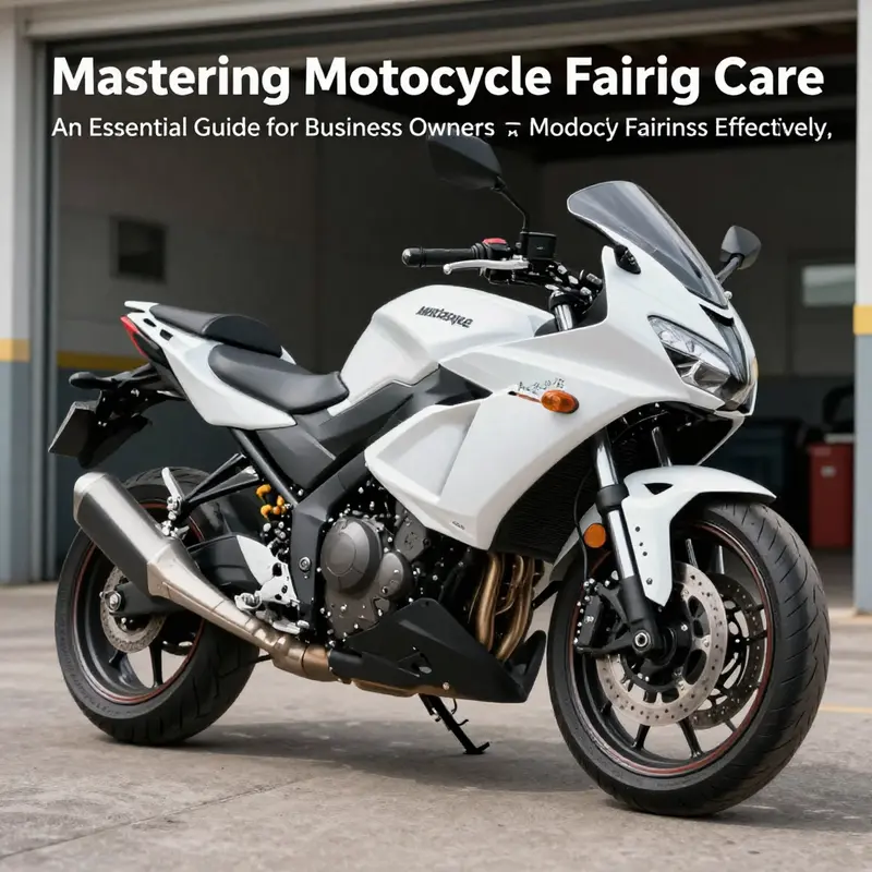 A pristine motorcycle parked in a garage, showcasing nice fairings as a result of meticulous maintenance.
