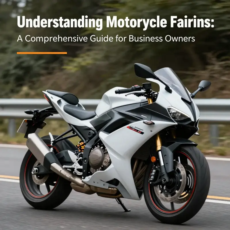 A motorcycle with a prominent fairing speeding along a picturesque road, illustrating the thrill of riding.