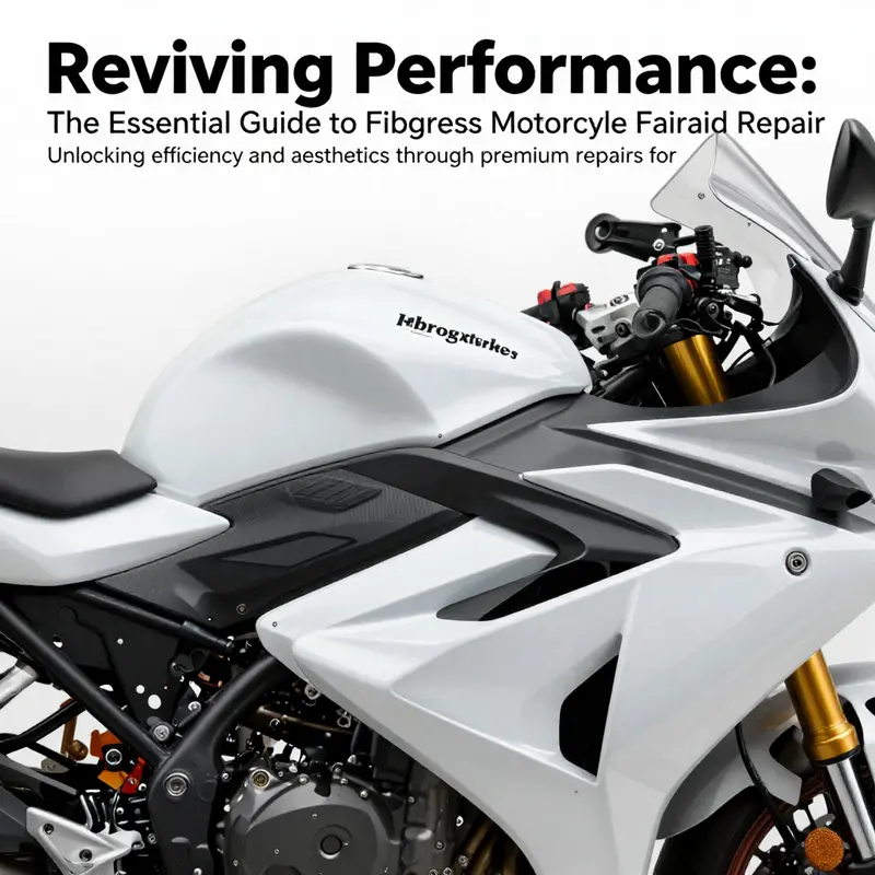 A stylish motorcycle highlighted with a fiberglass fairing, emphasizing modern aesthetics and performance.