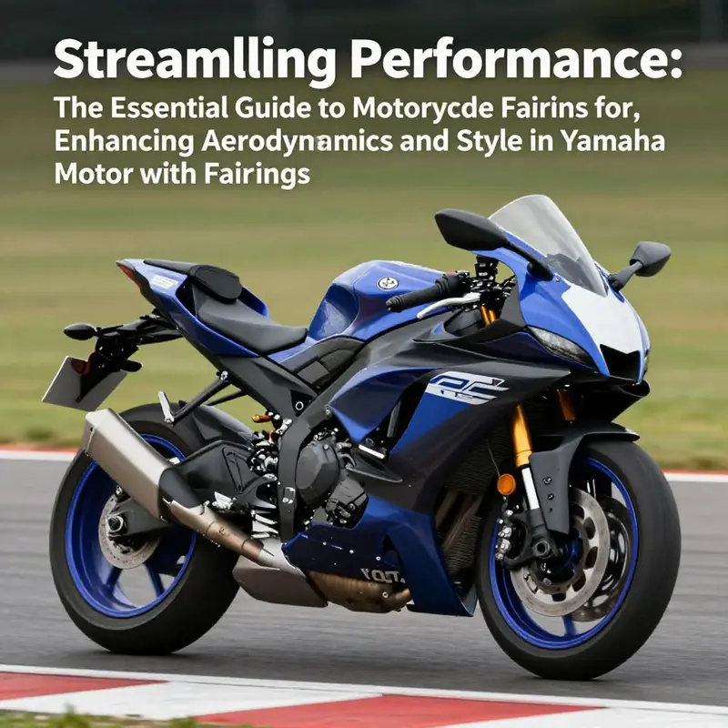 Yamaha motorcycle displaying aerodynamic fairings while racing on a circuit.