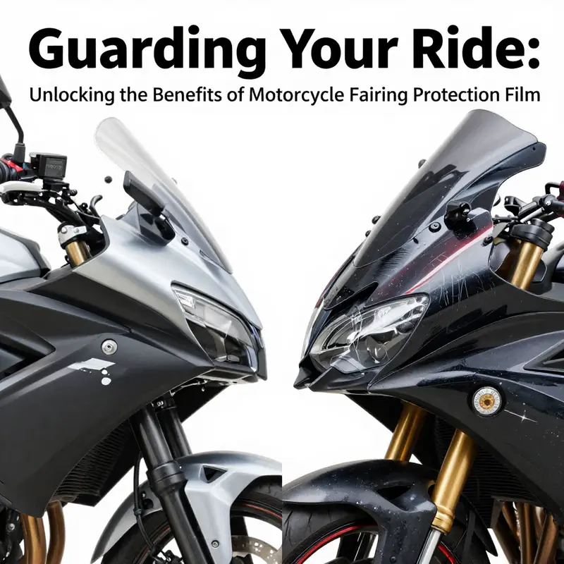 The impact of protective film on maintaining motorcycle aesthetics.