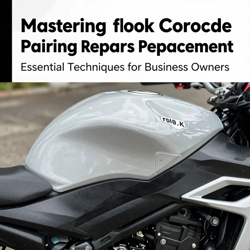 A technician skillfully applying plastic welding to repair a cracked motorcycle fairing.