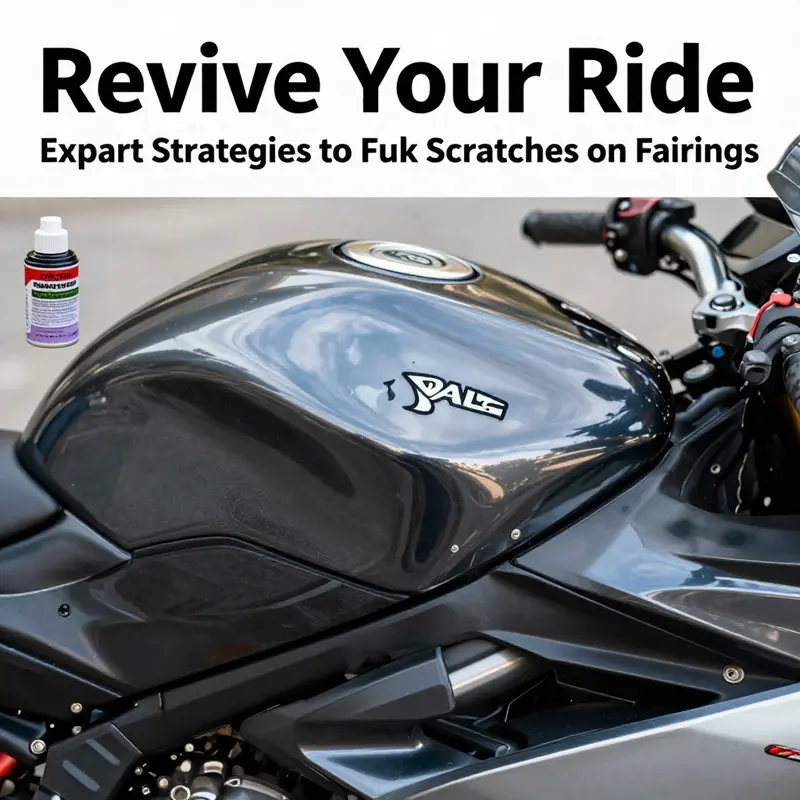 Using toothpaste to repair minor surface scratches on motorcycle fairings.