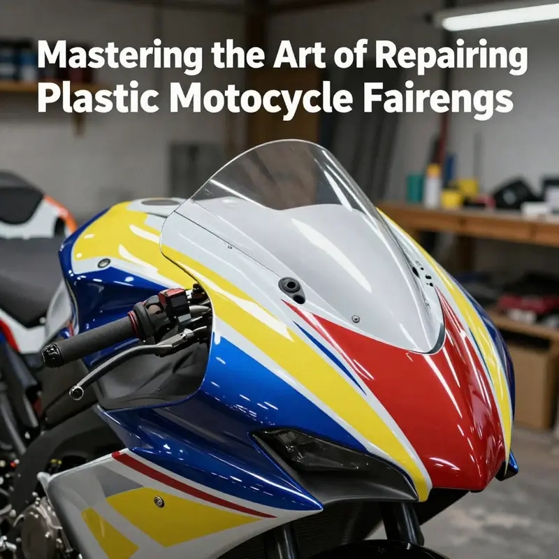 Identifying materials used in motorcycle fairings helps in selecting the right repair technique.