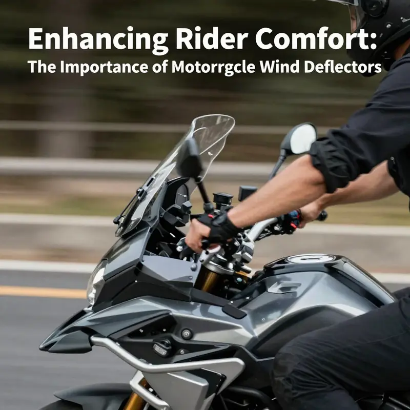 A visual representation of the diverse designs of motorcycle fairing wind deflectors available in the market.