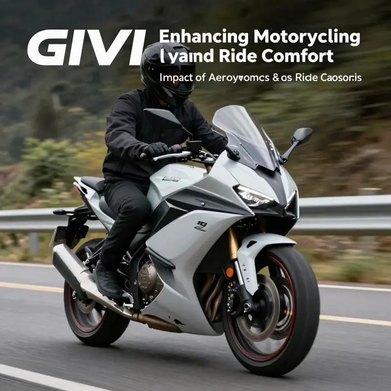 Detailing the premium features of GIVI windshields on motorcycles.