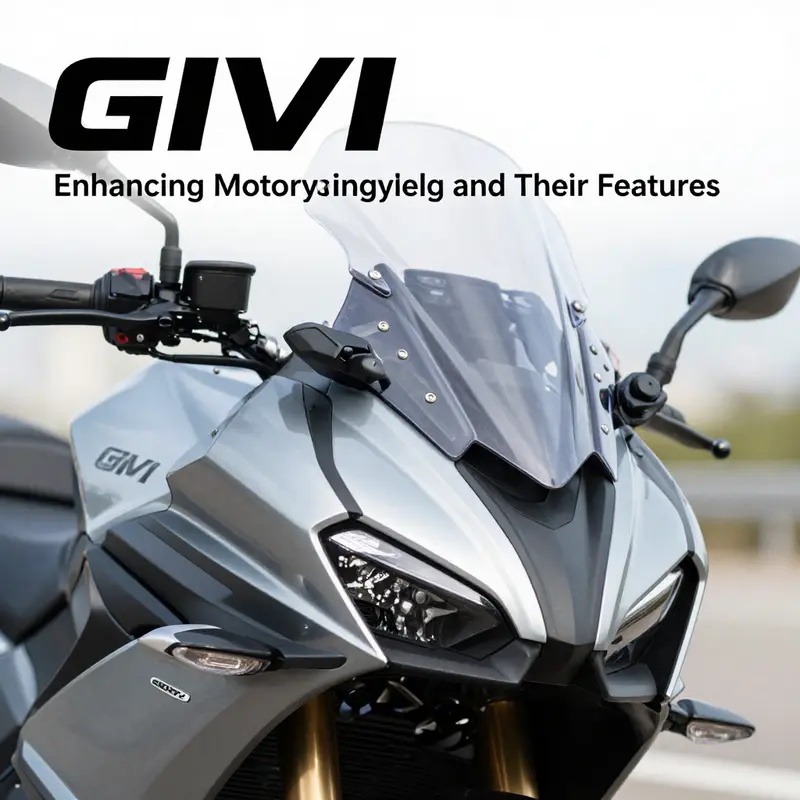 Detailing the premium features of GIVI windshields on motorcycles.