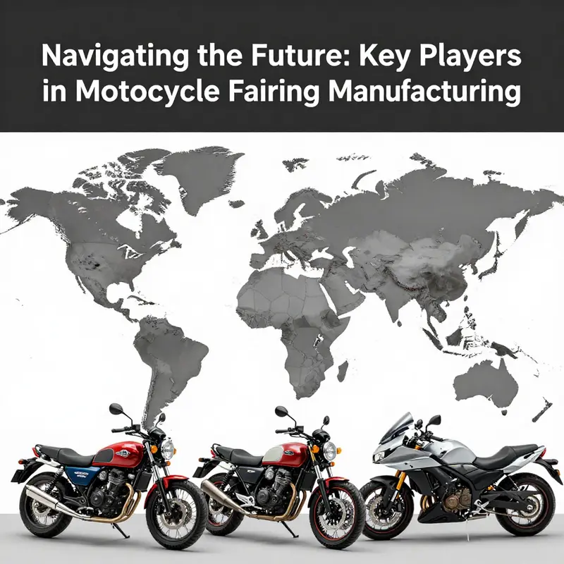 A global map showing significant motorcycle fairing companies and their impact.