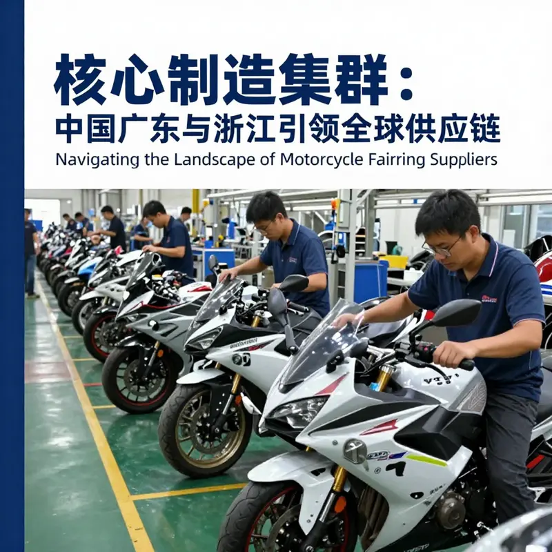 The thriving manufacturing sector in Guangdong, a hub for motorcycle fairing production.