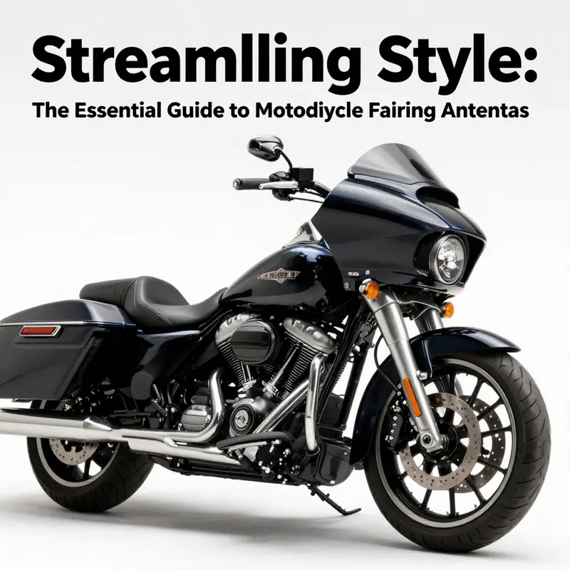 A motorcycle featuring a stubby antenna, epitomizing minimalism and style.