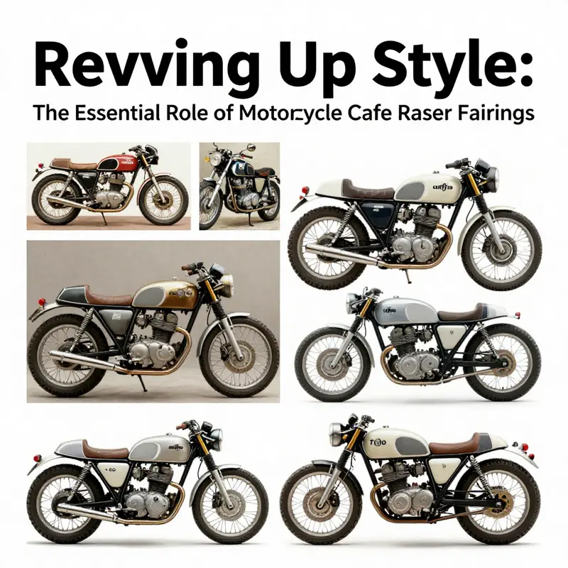 Sleek cafe racer motorcycle with fairing highlighting its aesthetic and functional design.