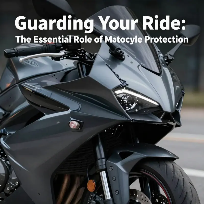 Glossy motorcycle fairings showcase both aesthetic charm and essential protective features.