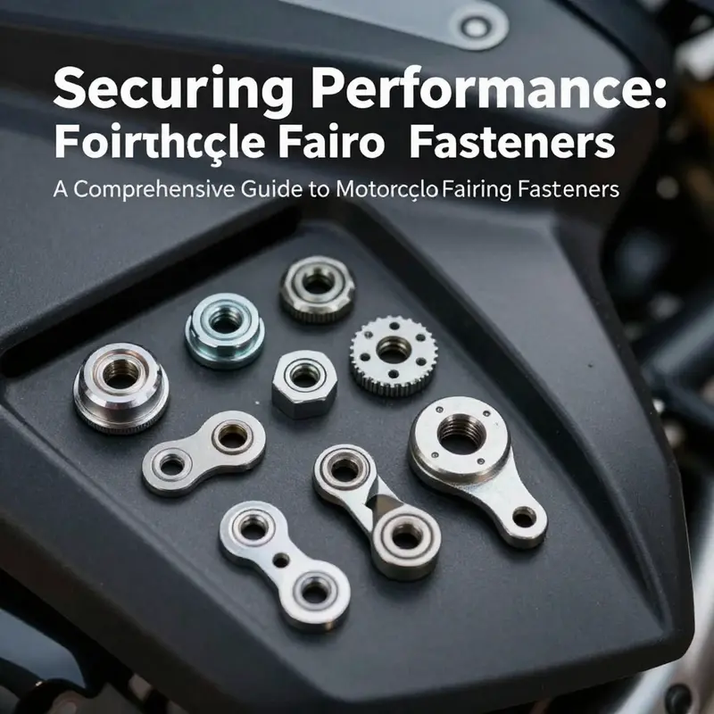 A visual comparison of different motorcycle fairing fasteners underscoring their importance in maintaining structural integrity.