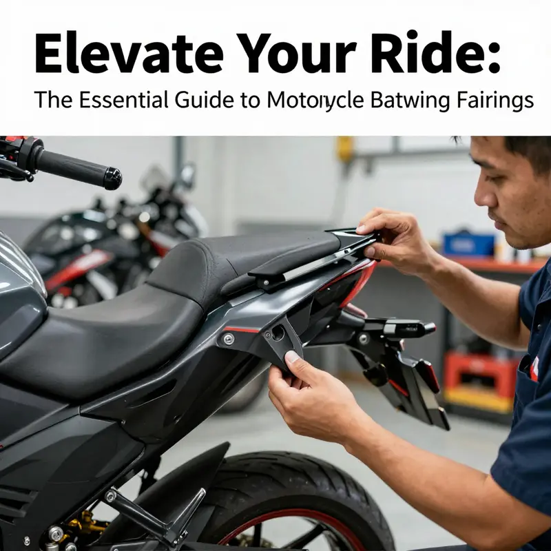 Diverse designs of motorcycle batwing fairings highlighting their aesthetic appeal.