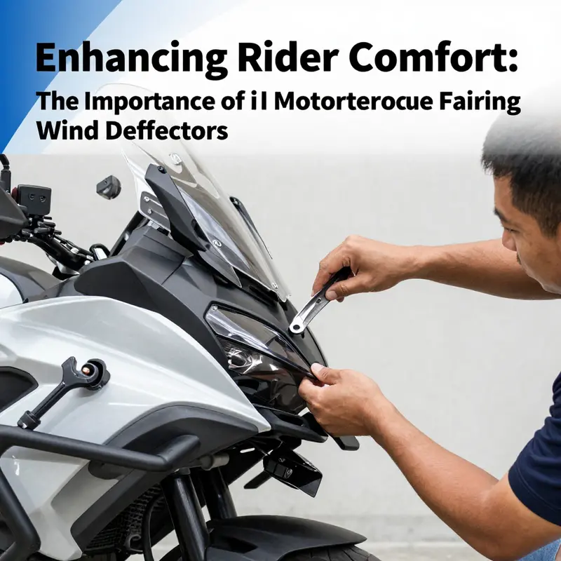 A visual representation of the diverse designs of motorcycle fairing wind deflectors available in the market.