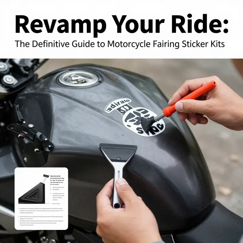 Motorcycles featuring diverse sticker kits, illustrating the appeal and benefits of customization.