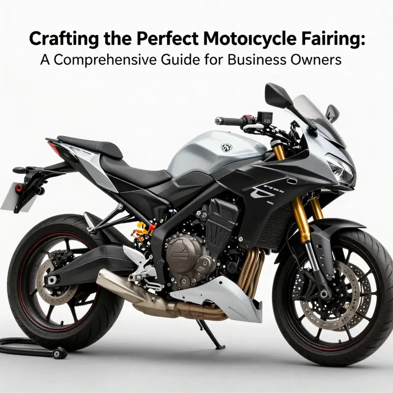 Initial design phase for crafting a motorcycle fairing.