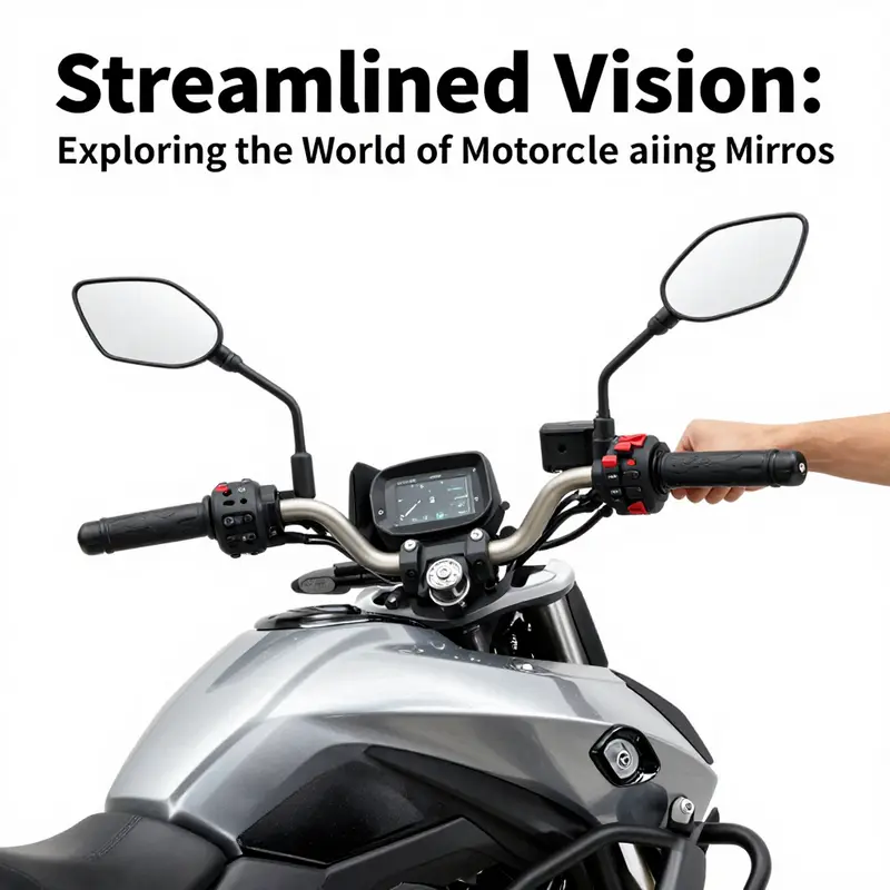 Close-up of stylish fairing mirrors on a Harley-Davidson enhancing the motorcycle’s aesthetic.